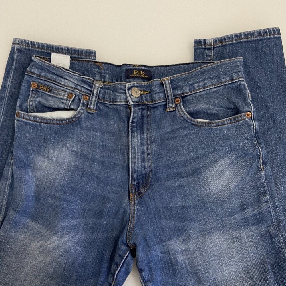 Polo‎ Ralph Lauren Boy's The Sullivan Slim Jean Size 18 Kids Denim Medium Wash